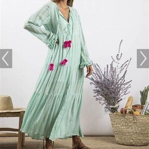 Sundress Neo Maxi Dress in Aqua – Size XS/S
